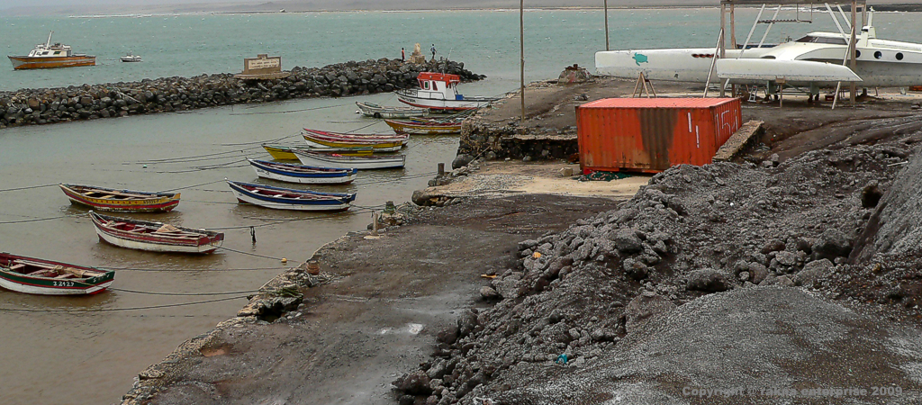 Kapverdische Insel Sal Mitte Ost  Der kleine Hafen