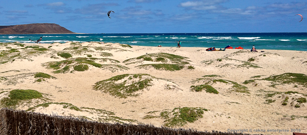 Kapverdische Insel Sal KiteBeach - Kiteboarding-Club  Kiteschule - TurtleBeach- Costa da Fragata Oktober 2016